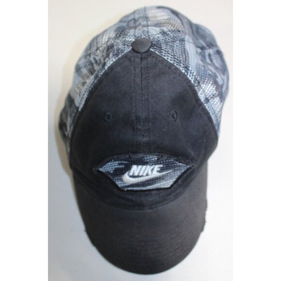 Boys Nike Trucker Mesh Snapback Hat Cap Youth One Size Distressed Camouflage - Picture 2 of 12